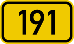 B 191 Schild